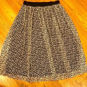 A New Day- Women’s Leopard Print Skirt-XS